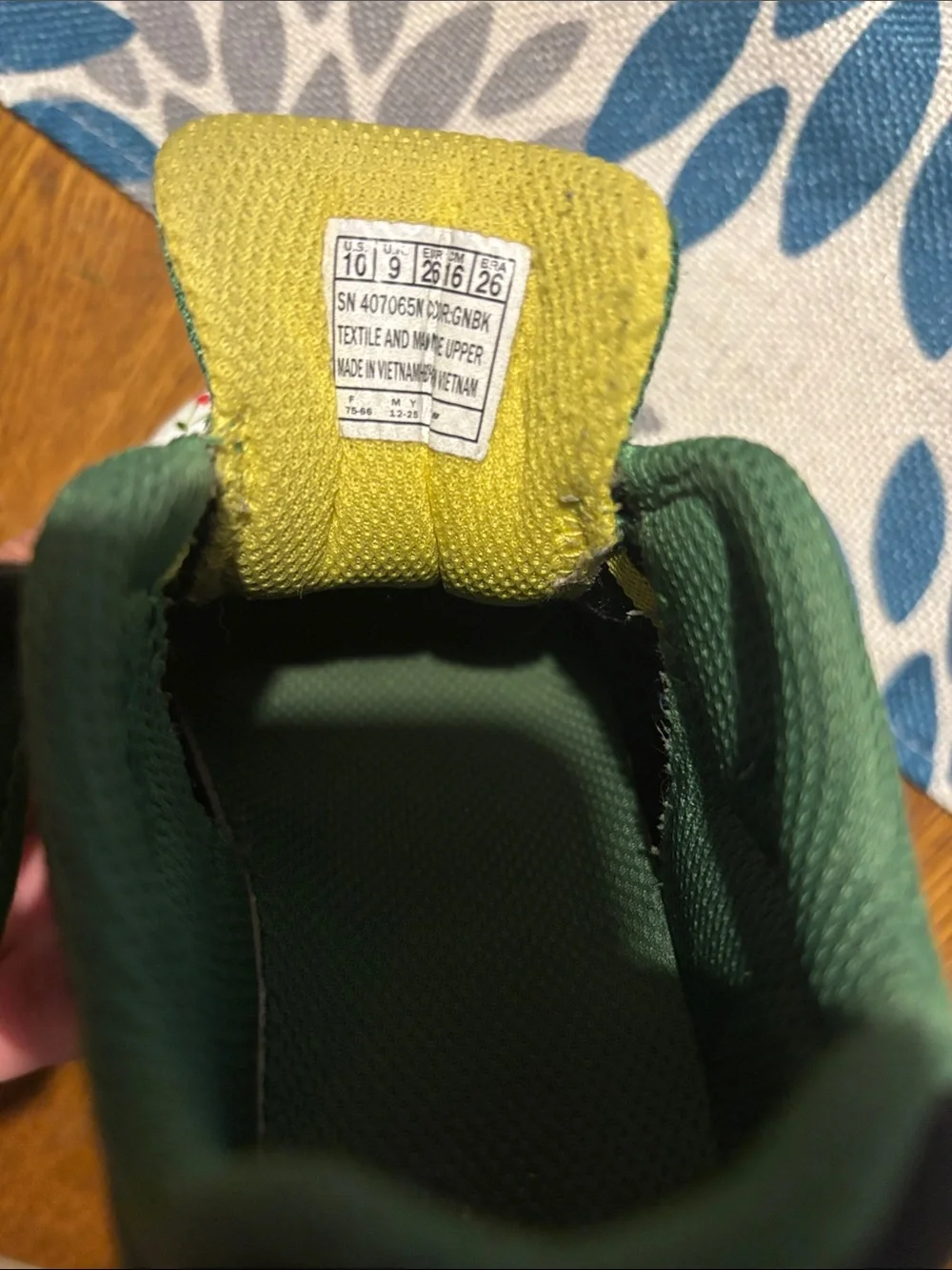 Skechers Kids Green, Black & Yellow Athletic Sneakers